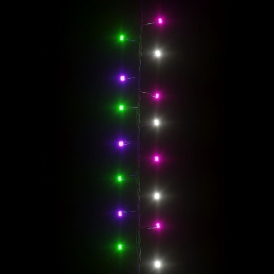 Smulkių LED lempučių girlianda, 13m, PVC, 400 pastelinių LED