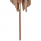 Lauko skėtis su mediniu stulpu, 200x300cm, taupe spalvos
