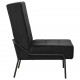 Poilsio kėdė, juodos spalvos, 65x79x87cm, aksomas
