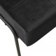 Poilsio kėdė, juodos spalvos, 65x79x87cm, aksomas