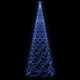 Kalėdų eglutė su metaliniu stulpu, 5m, 1400 mėlynų LED