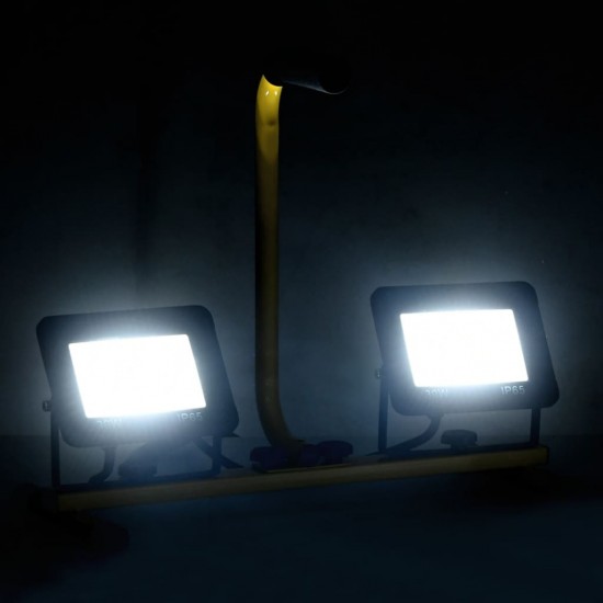 LED prožektorius su rankena, šaltos baltos spalvos, 2x30W
