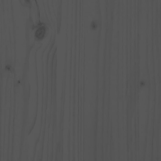 Naktinė spintelė, pilka, 40x35x61,5cm, pušies medienos masyvas