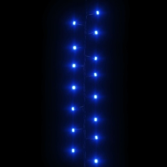 Smulkių LED lempučių girlianda, 13m, PVC, 400 mėlynų LED