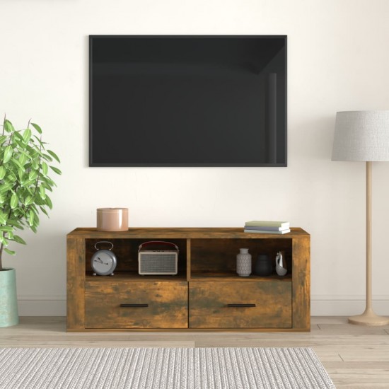 Televizoriaus spintelė, dūminio ąžuolo, 100x35x40cm, mediena