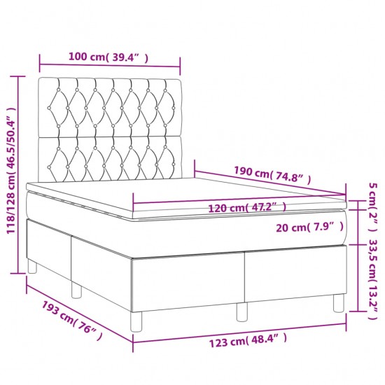 Galvūgalis su LED, tamsiai pilkas, 80x5x78/88cm, audinys