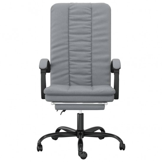 Atlošiama biuro kėdė, šviesiai pilkos spalvos, audinys