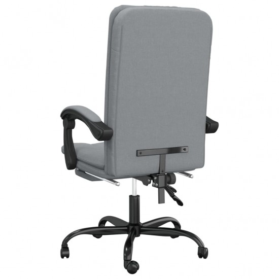 Atlošiama biuro kėdė, šviesiai pilkos spalvos, audinys