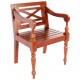 Batavia kėdės, 2vnt., tamsiai ruda, raudonmedžio masyvas