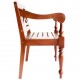 Batavia kėdės, 2vnt., tamsiai ruda, raudonmedžio masyvas