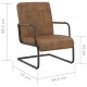 Gembinė kėdė, rudos spalvos, audinys