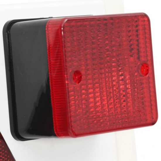 Priekabos žibintas, raudonas, 115x7x14cm, klasikinė 12V lemputė
