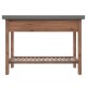 Konsolinis staliukas, 110x35x80cm, eglės medienos masyvas