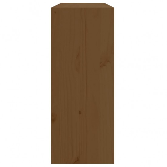 Vyno spintelė, medaus ruda, 62x25x62cm, pušies medienos masyvas