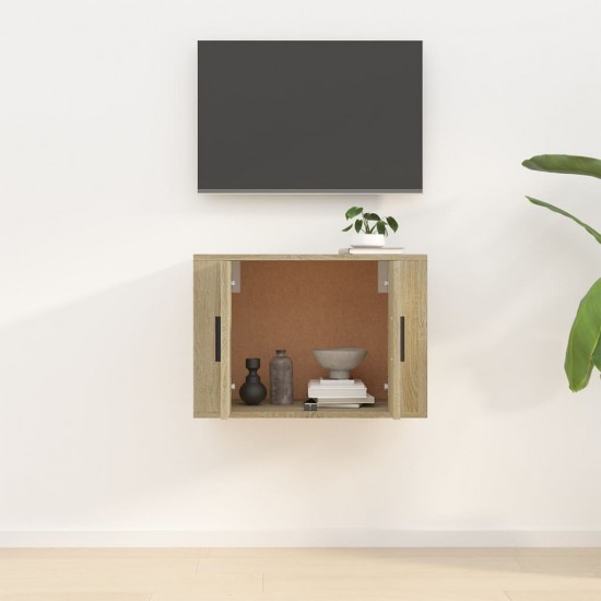 Sieninė televizoriaus spintelė, sonoma ąžuolo, 57x34,5x40cm