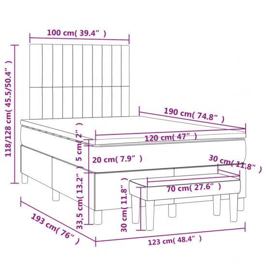 Galvūgalis su LED, tamsiai pilkas, 144x5x78/88cm, audinys