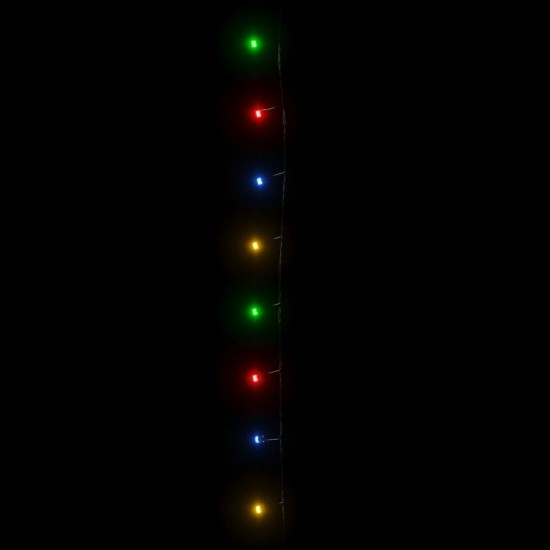 LED lempučių girlianda, 200m, PVC, 2000 įvairių spalvų LED