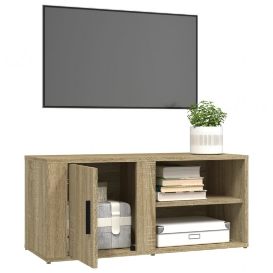 Televizoriaus spintelė, ąžuolo, 80x31,5x36cm, apdirbta mediena