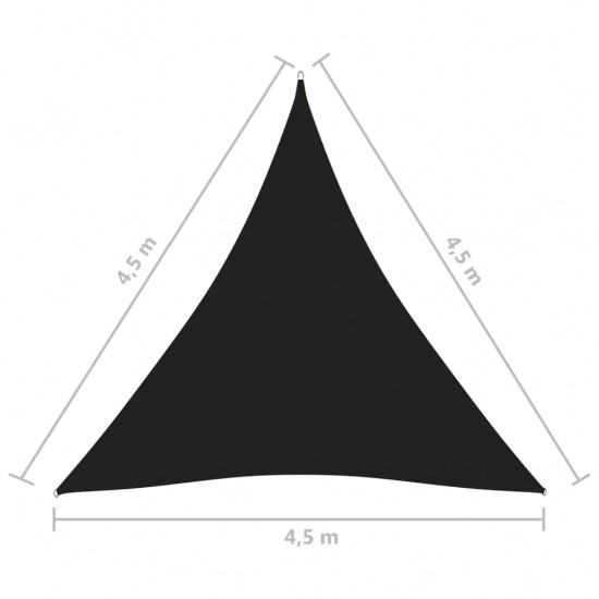 Uždanga nuo saulės, juoda, 4,5x4,5x4,5m, oksfordo audinys