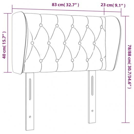 Galvūgalis su auselėmis,taupe spalvos,83x23x78/88 cm, audinys