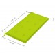 Sodo suoliuko pagalvėlė, ryškiai žalia, 100x50x3cm, audinys