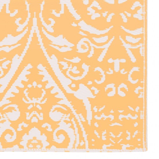 Lauko kilimas, oranžinės ir baltos spalvos, 190x290cm, PP