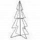 Kalėdinė eglutė, 78x120 cm, kūgio formos, 160 LED lempučių