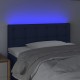 Galvūgalis su LED, mėlynos spalvos, 100x5x78/88cm, audinys