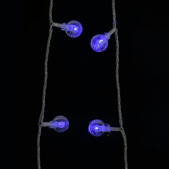Rutuliukų girlianda, 40m, 400 mėlynų LED, 8 funkcijos