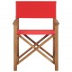 Režisieriaus kėdė, raudonos spalvos, tikmedžio medienos masyvas