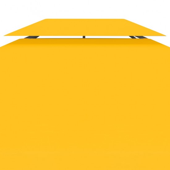 Pavėsinės uždangalas, 2 pakopų, geltonas, 4x3m, 310 g/m²