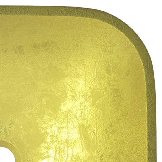 Praustuvas, auksinės spalvos, 42x42x14cm, stiklas