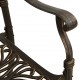 Bistro baldų komplektas, 5 dalių, bronzinis, lietas aliuminis