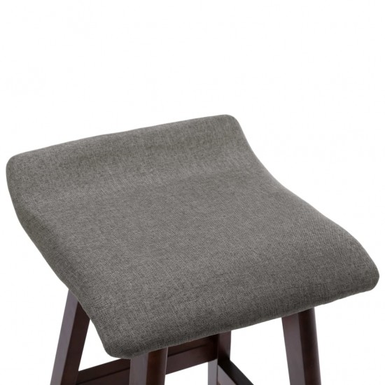 Baro kėdės, 2vnt., tamsiai pilkos spalvos, audinys