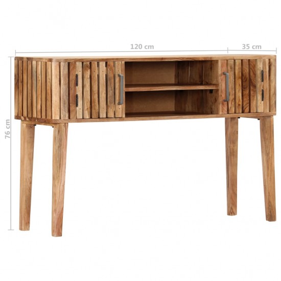 Konsolinis staliukas, 120x35x76cm, akacijos medienos masyvas
