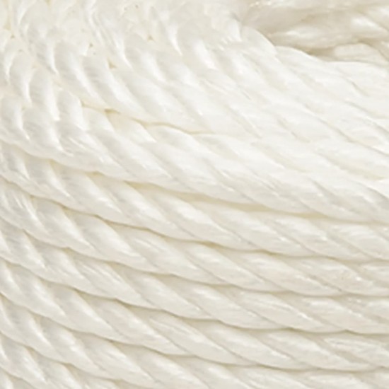 Darbo virvė, baltos spalvos, 12mm, 500m, polipropilenas
