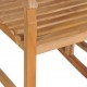 Supama kėdė, tikmedžio medienos masyvas