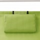 Dvivietis saulės gultas su stogeliu, žalias, tekstilenas
