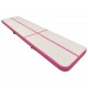 Pripučiamas gimnastikos kilimėlis, rožinis, 600x100x20cm, PVC