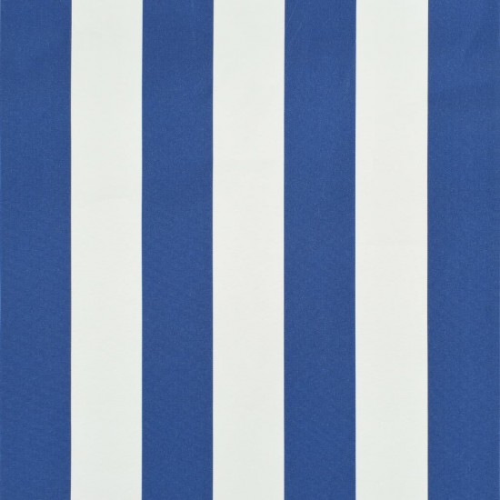 Bistro markizė, mėlynos ir baltos spalvos, 400x120cm