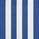 Bistro markizė, mėlynos ir baltos spalvos, 400x120cm