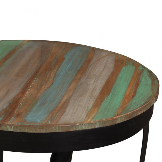 Šoninis staliukas, perdirbtos medienos masyvas, 60x40 cm