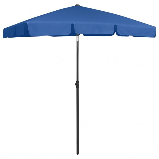 Paplūdimio skėtis, tamsiai mėlynos spalvos, 180x120cm