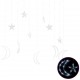 Girlianda žvaigždės ir mėnuliai, 138 šaltos baltos LED lemputės