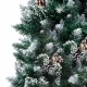 Dirbtinė Kalėdų eglutė su LED/žaisliukais/kankorėžiais, 180cm