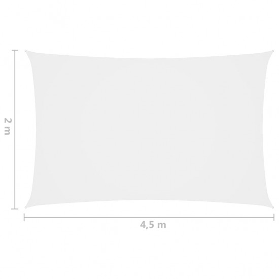 Uždanga nuo saulės, balta, 2x4,5m, oksfordo audinys, stačiakampė