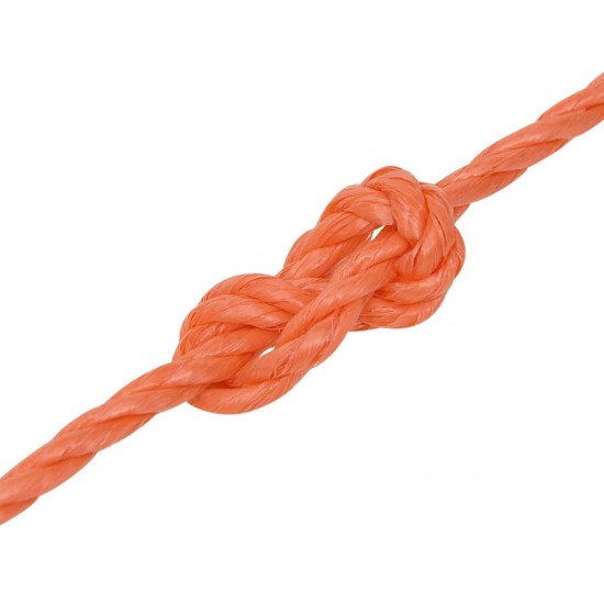 Darbo virvė, oranžinės spalvos, 8mm, 100m, polipropilenas