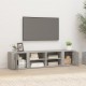 TV spintelės, 2vnt., betono pilkos, 80x31,5x36cm, mediena