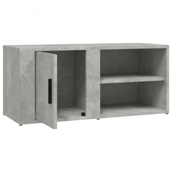 Televizoriaus spintelė, betono pilka, 80x31,5x36cm, mediena