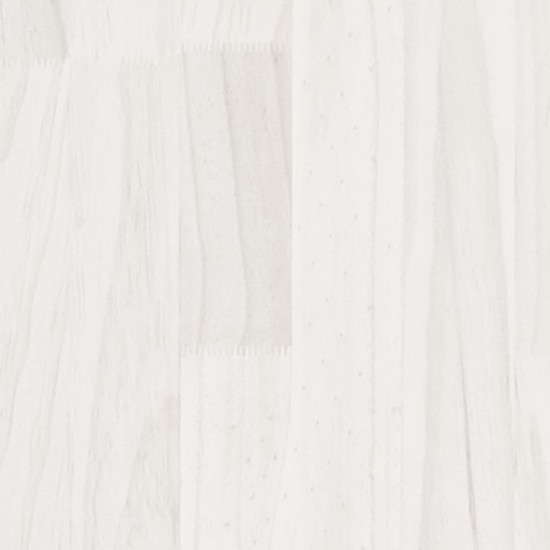 Sodo lovelis, baltas, 50x50x70cm, pušies medienos masyvas